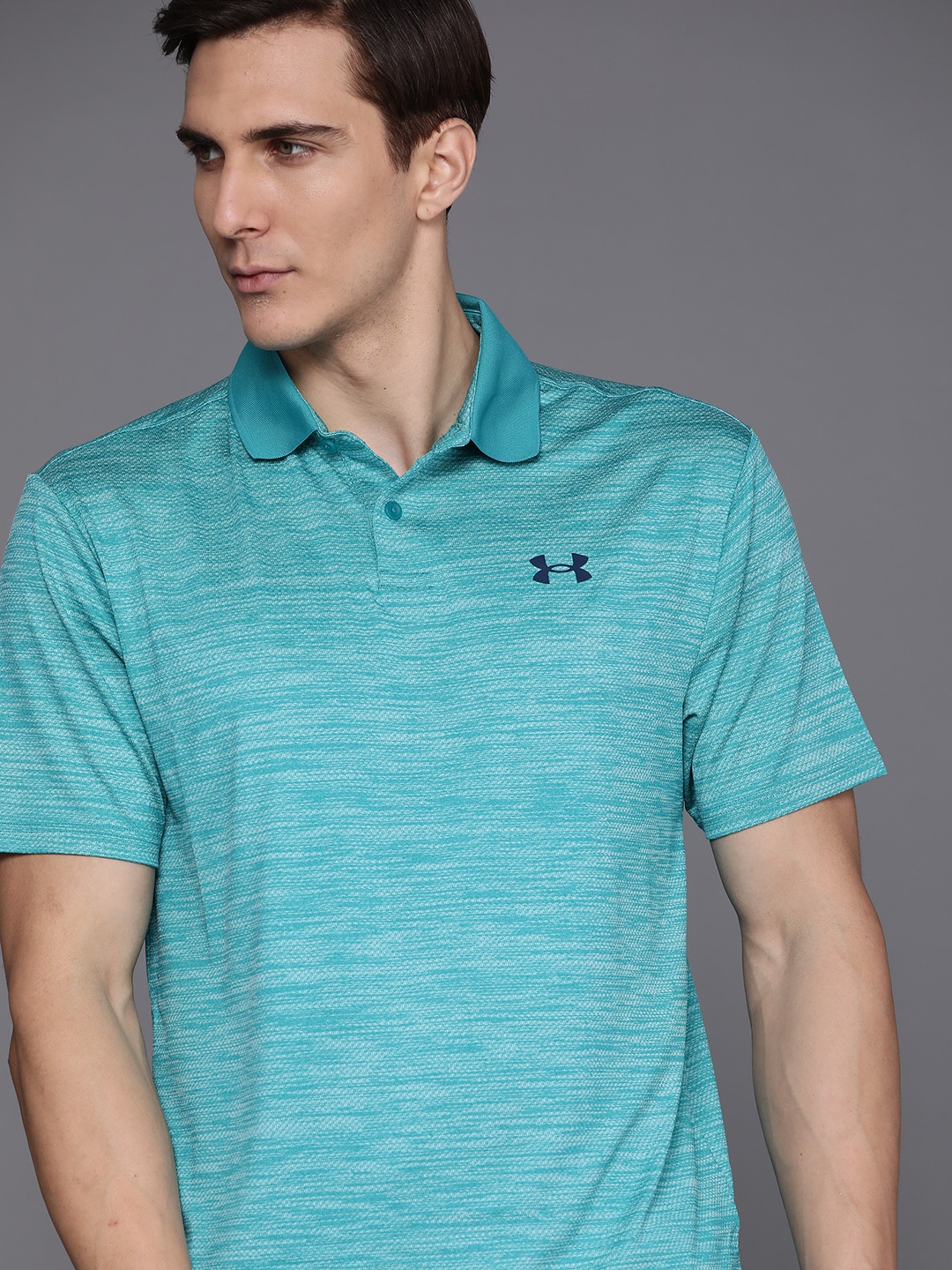 

UNDER ARMOUR Men Blue Performance Polo Oversized T-shirt