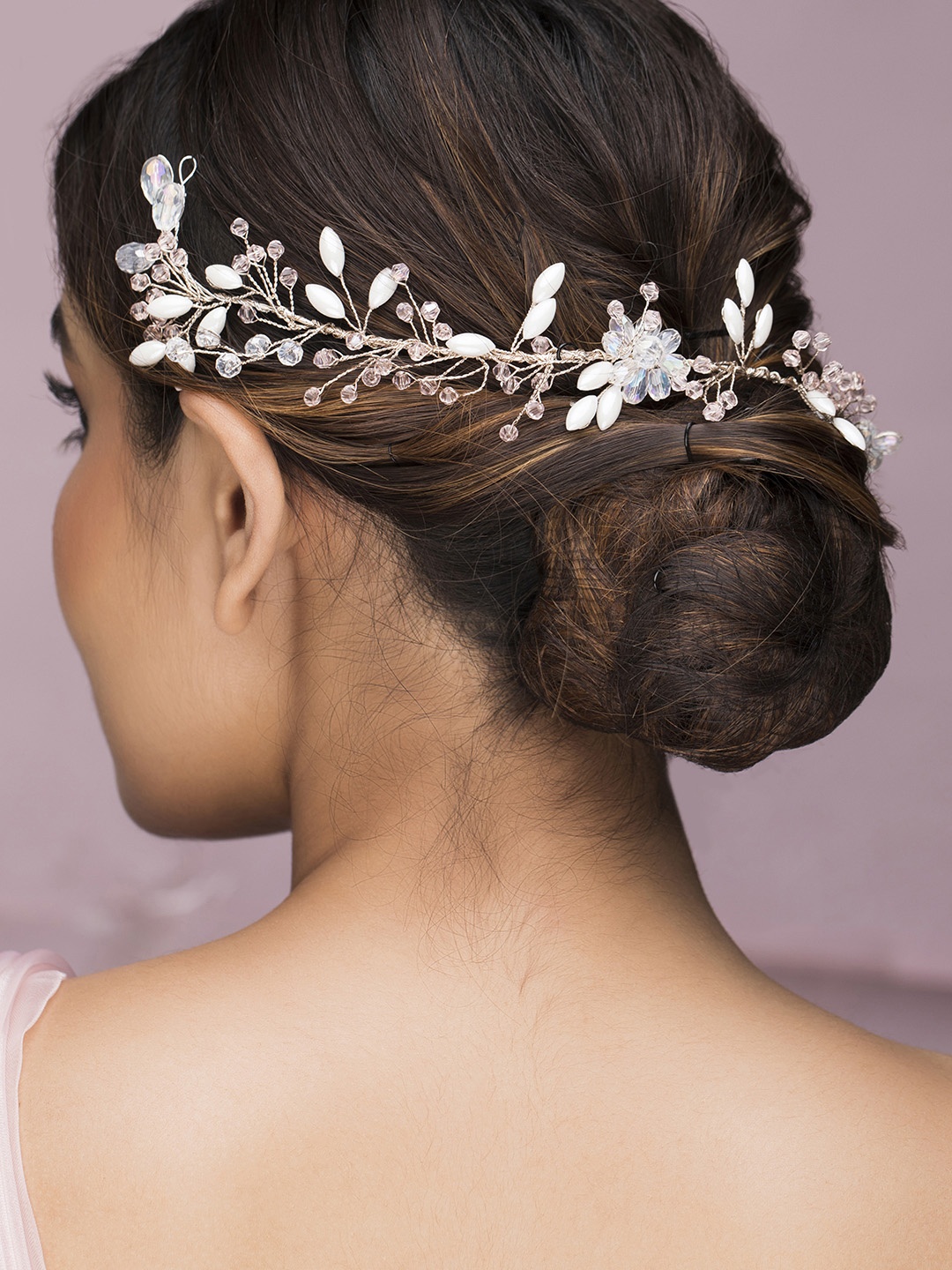 

Rubans Women Gold-Toned & White Hair Accessory