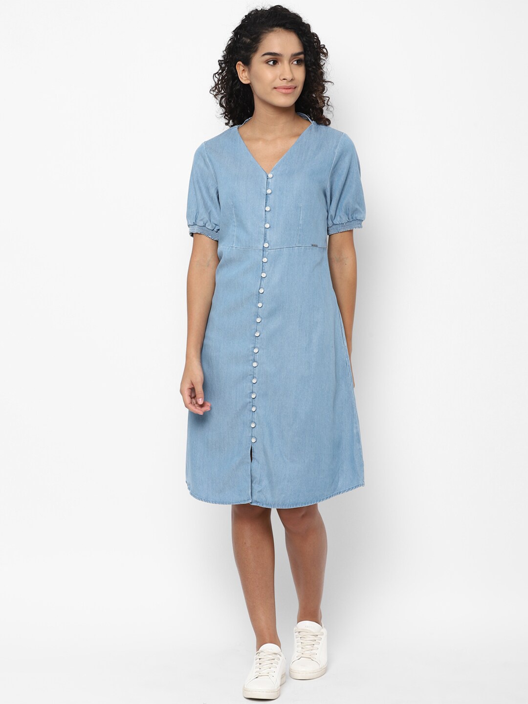 

Allen Solly Woman Blue A-Line Dress