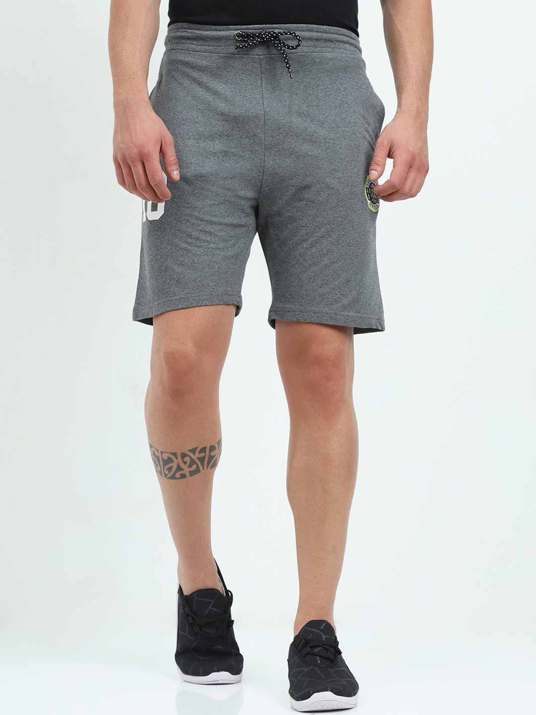 

ARDEUR Men Charcoal Outdoor Sports Shorts