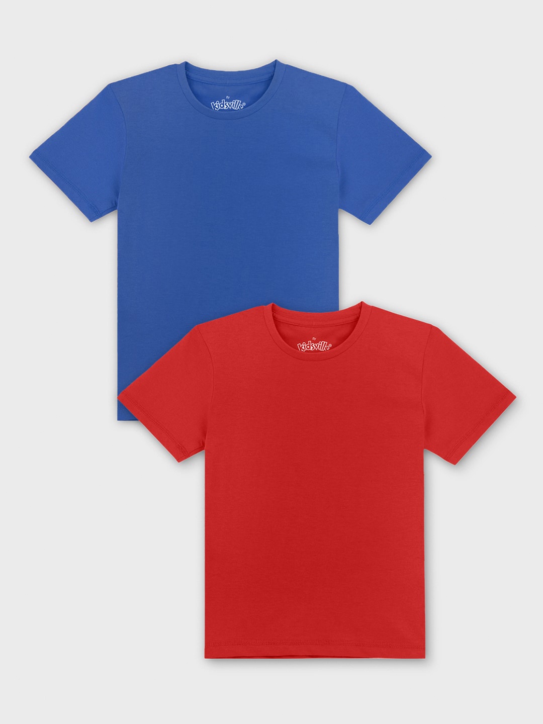 

Kids Ville Boys Blue & Red Set Of 2 T-shirt