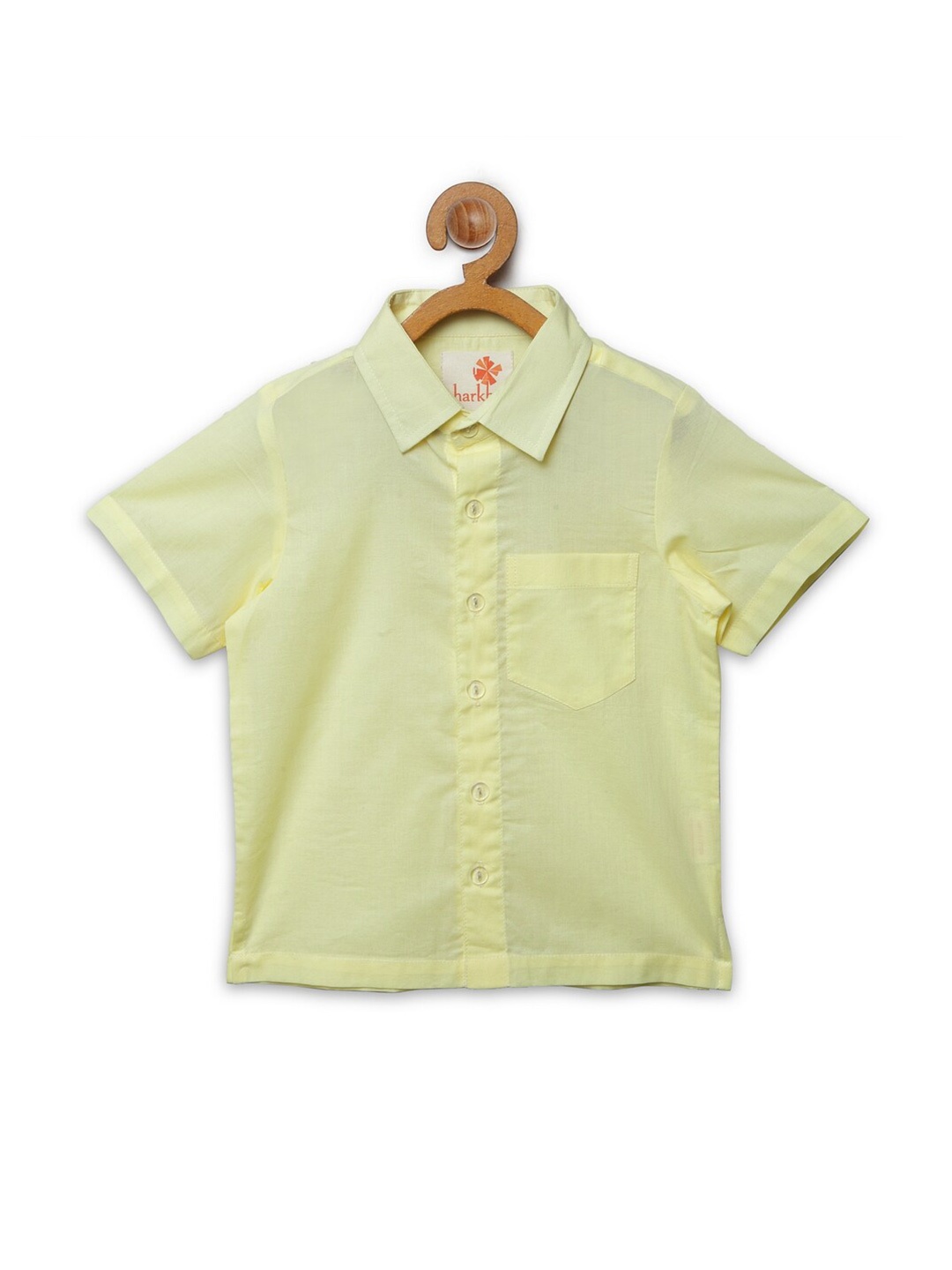 

charkhee Boys Yellow Comfort Casual Shirt