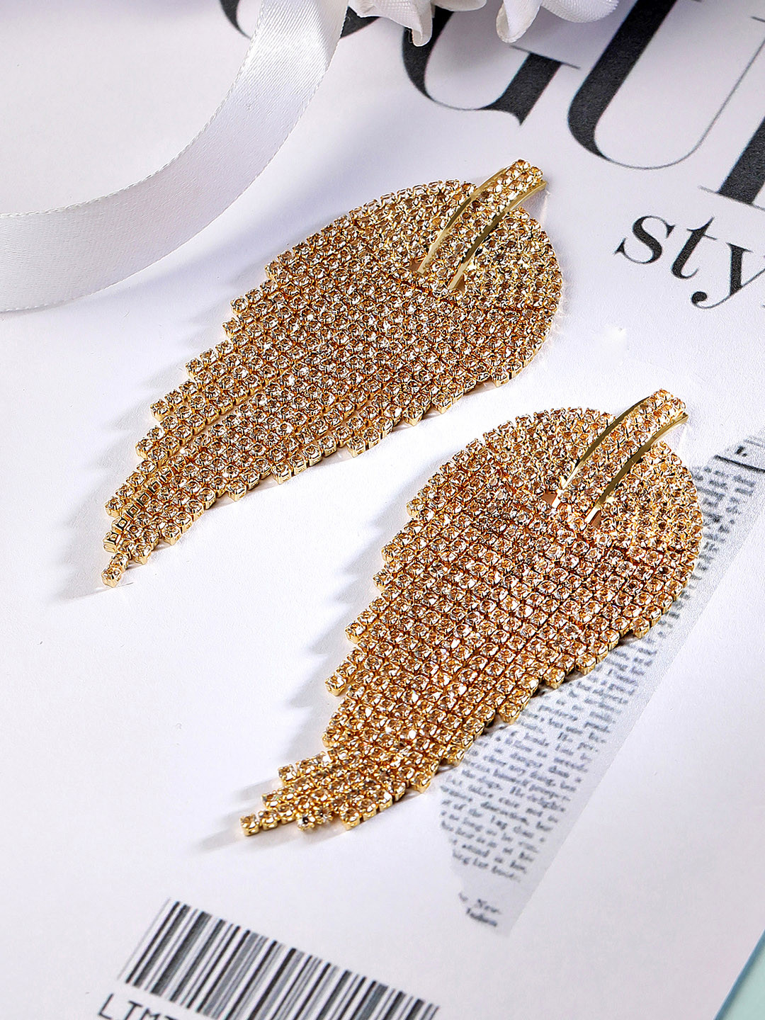 

TOKYO TALKIES X rubans FASHION ACCESSORIES Gold-Plated Contemporary Drop Earrings