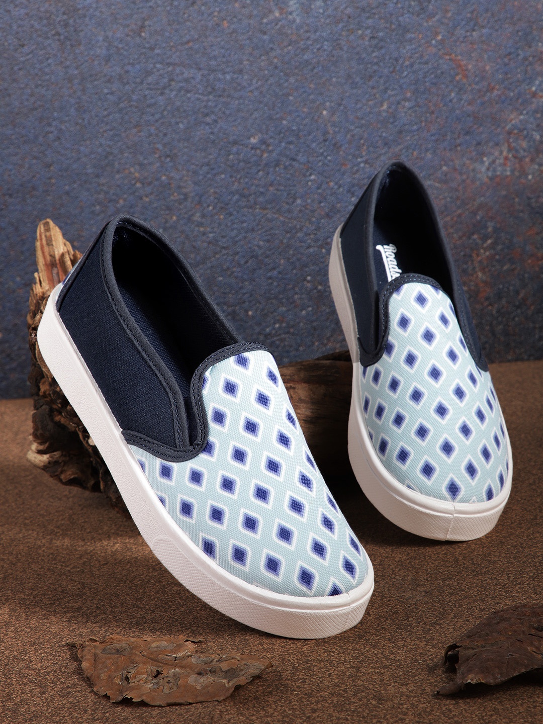 

Roadster Women Printed Slip-On Sneakers, Multi