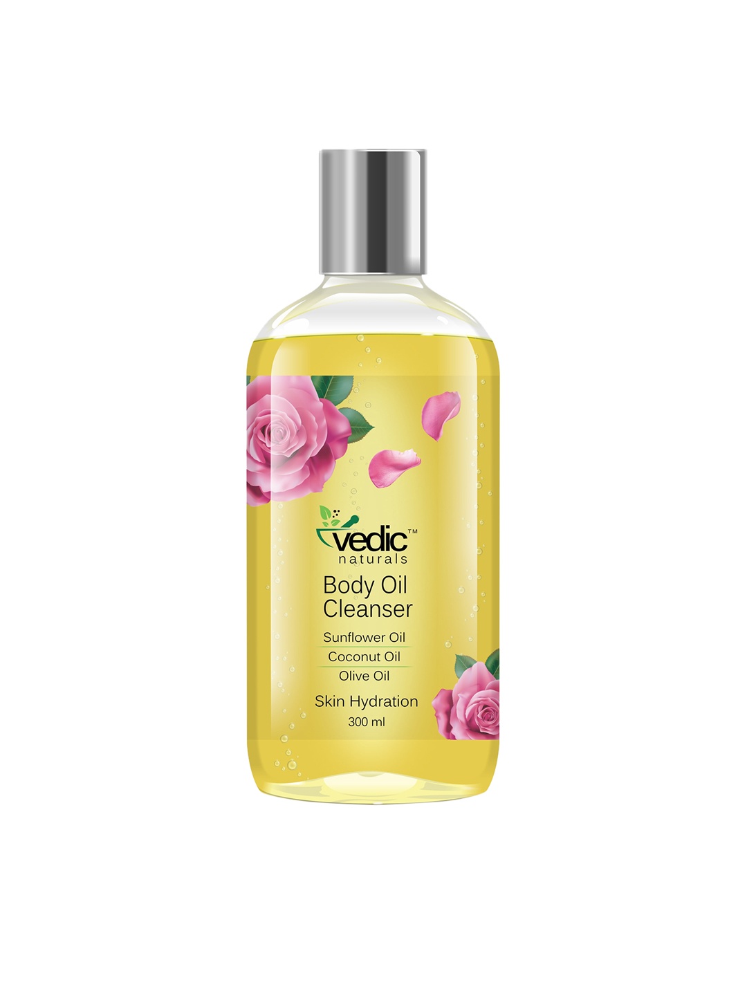 

Vedic Naturals Body Oil Cleanser for Skin Hydration - 300ml, Yellow