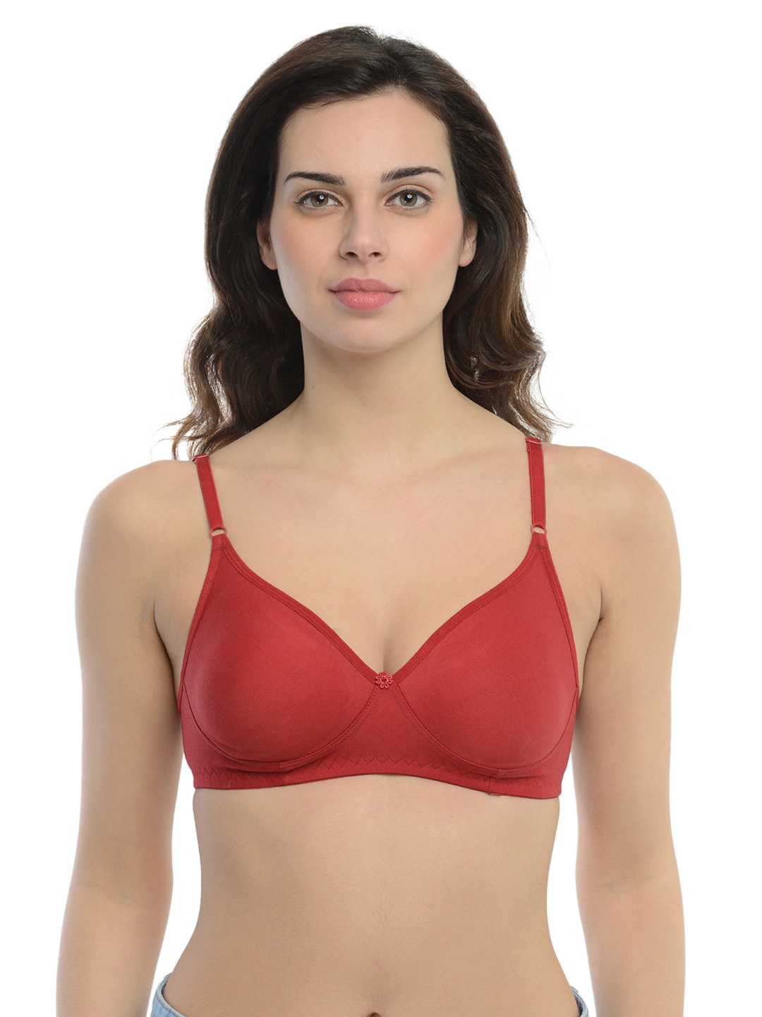 

Da Intimo Maroon Full-Coverage Bra DB-56