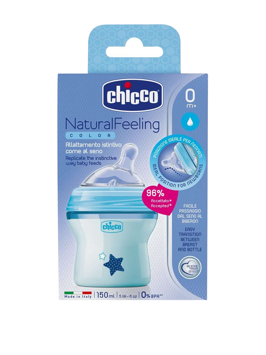 

Chicco Blue Feeding Bottle 150ml