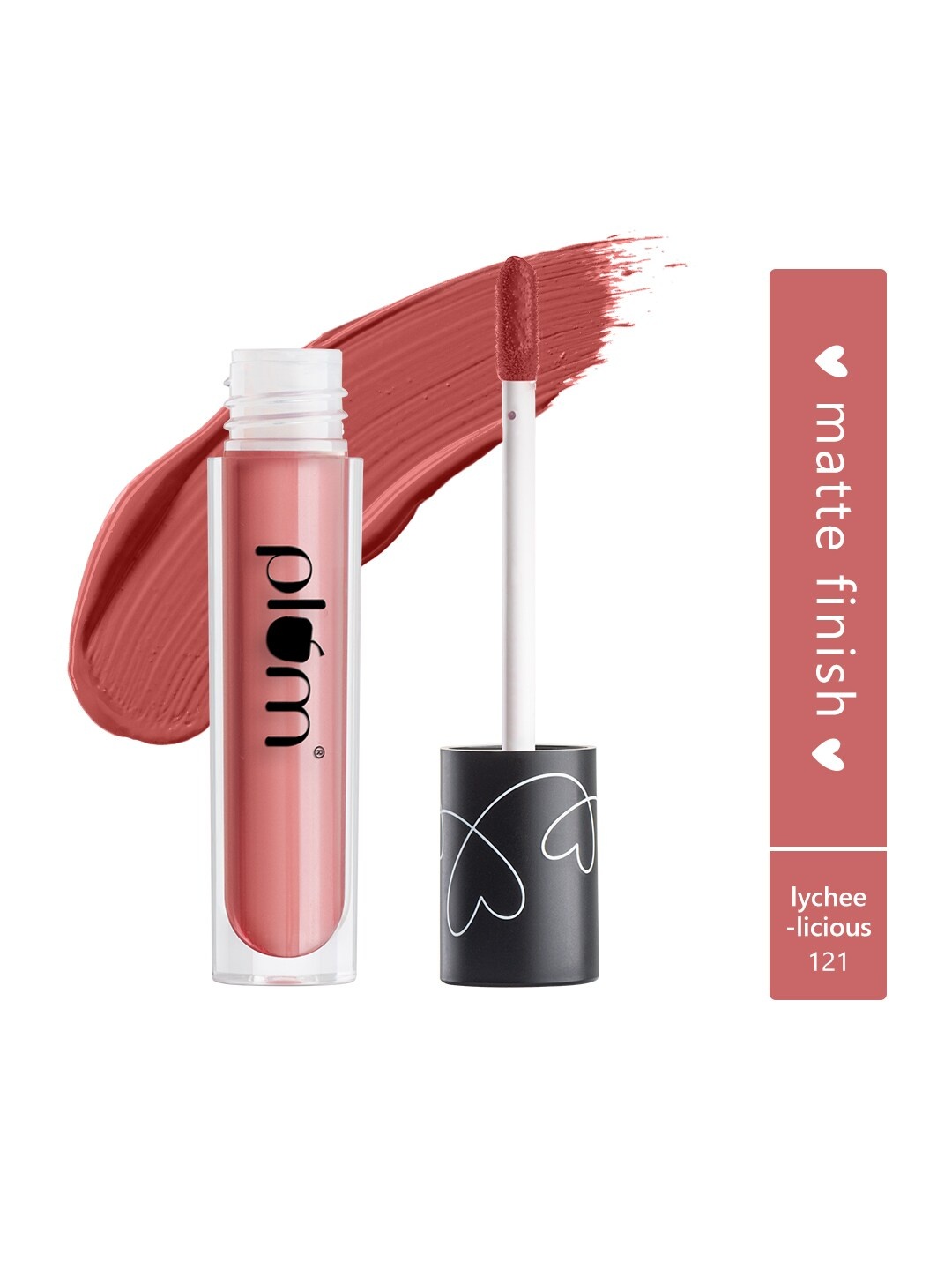 

Plum Matte In Heaven Liquid Lipstick 4.5 ml - Lychee Licious 121, Pink