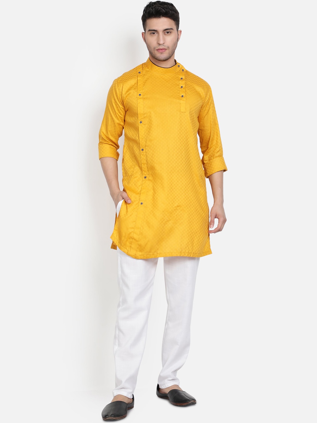 

Armaan Ethnic Men Yellow Kurta