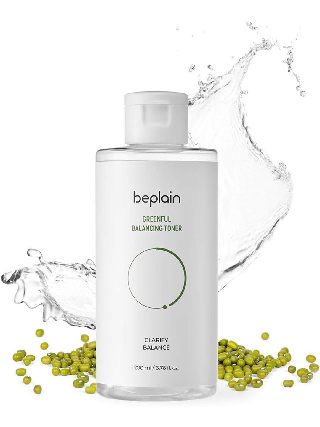 

BePlain Greenful Balancing Toner with PHA for Gentle Exfoliation & Glowing Skin 200ml, White