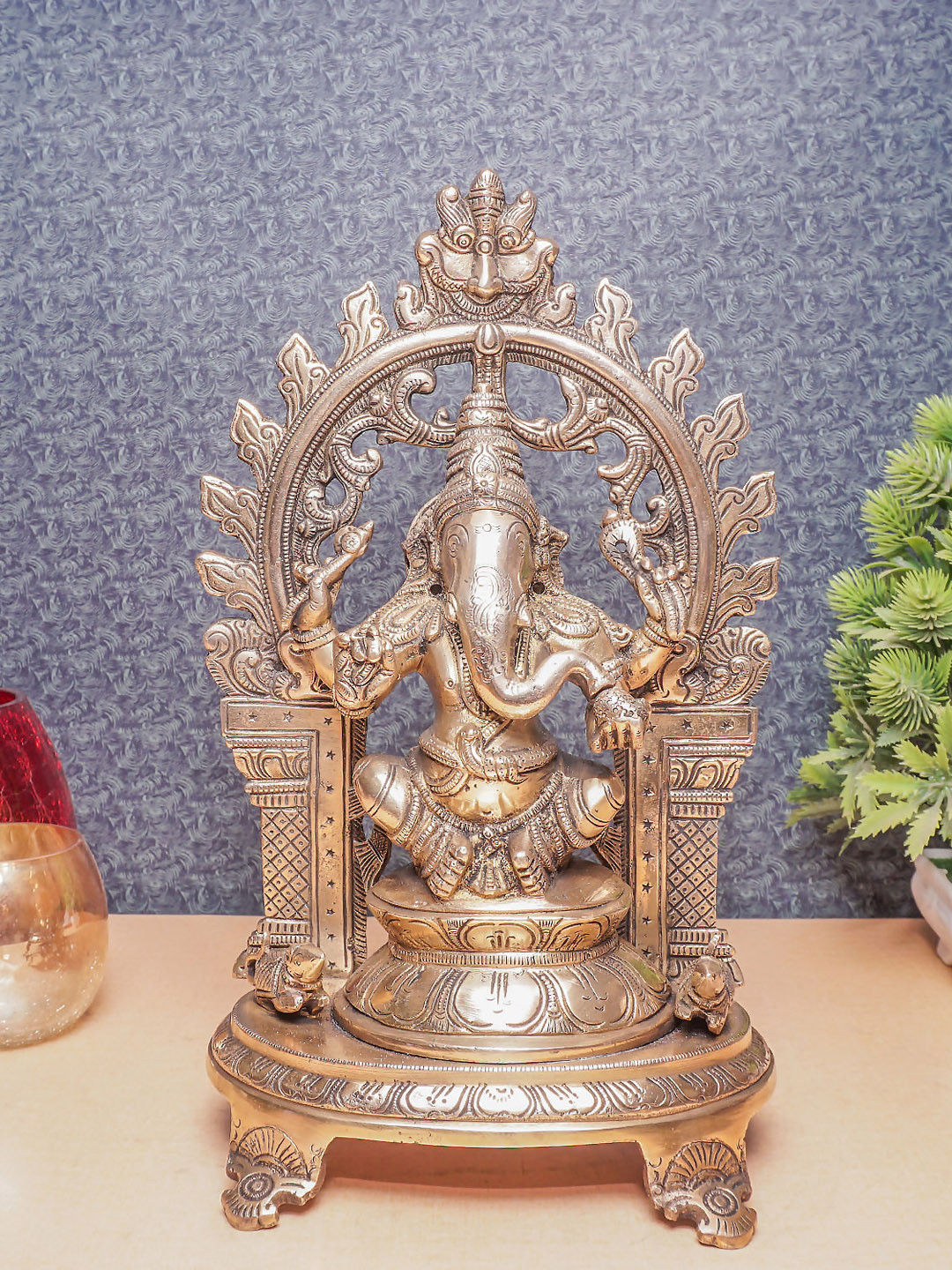

StatueStudio Bronze-Colored Ganesha Idol Showpiece
