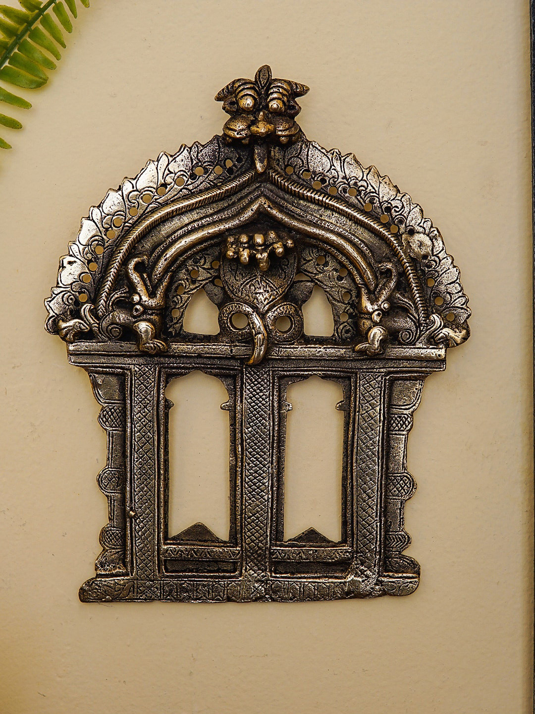 

StatueStudio Gold-Toned Prabhavali Temple Design Frame Wall Hanging Showpiece