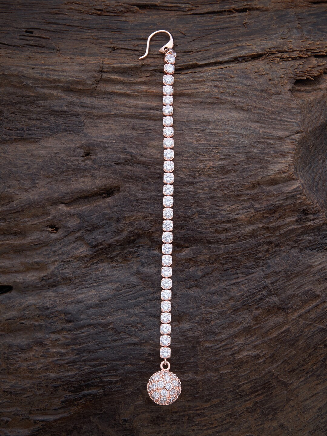

Kushal's Fashion Jewellery Women Women White CZ Stone Mangtikha