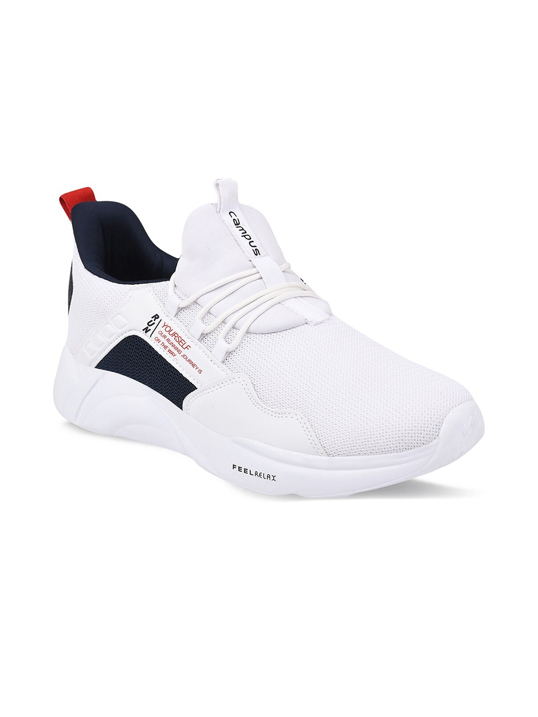 

Campus Men White Mesh Running Shoes