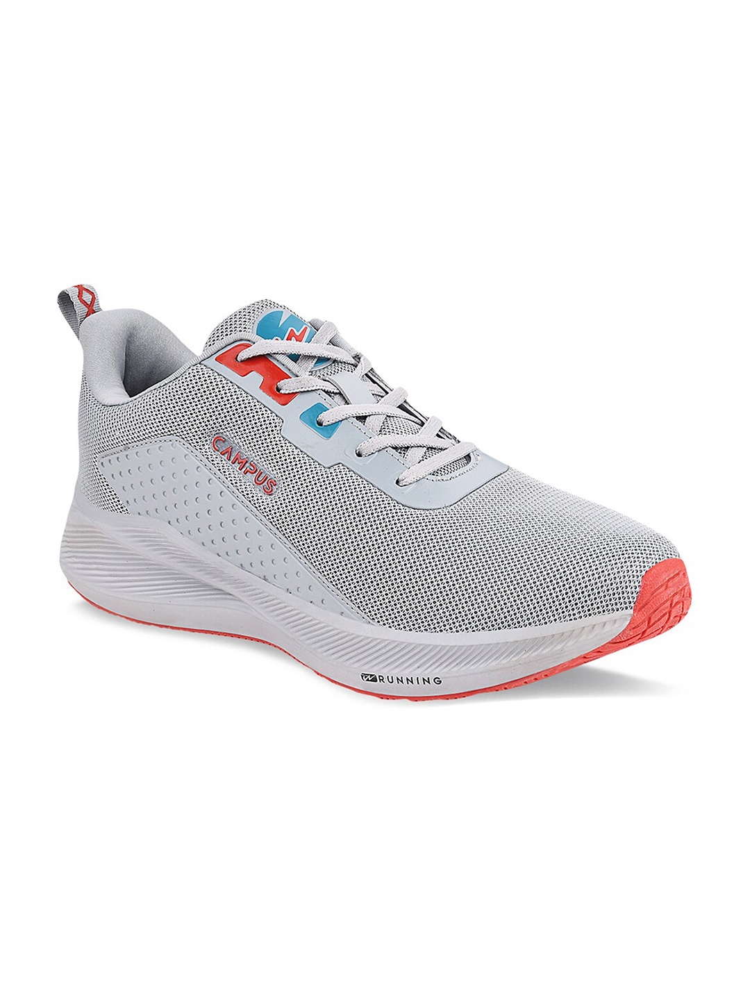 

Campus Men Grey Mesh Bolt Running Shoes