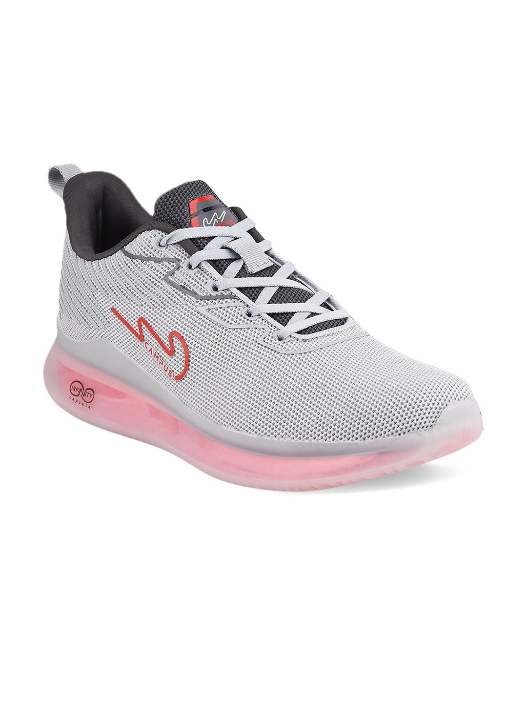 

Campus Men Grey Mesh Running Shoes