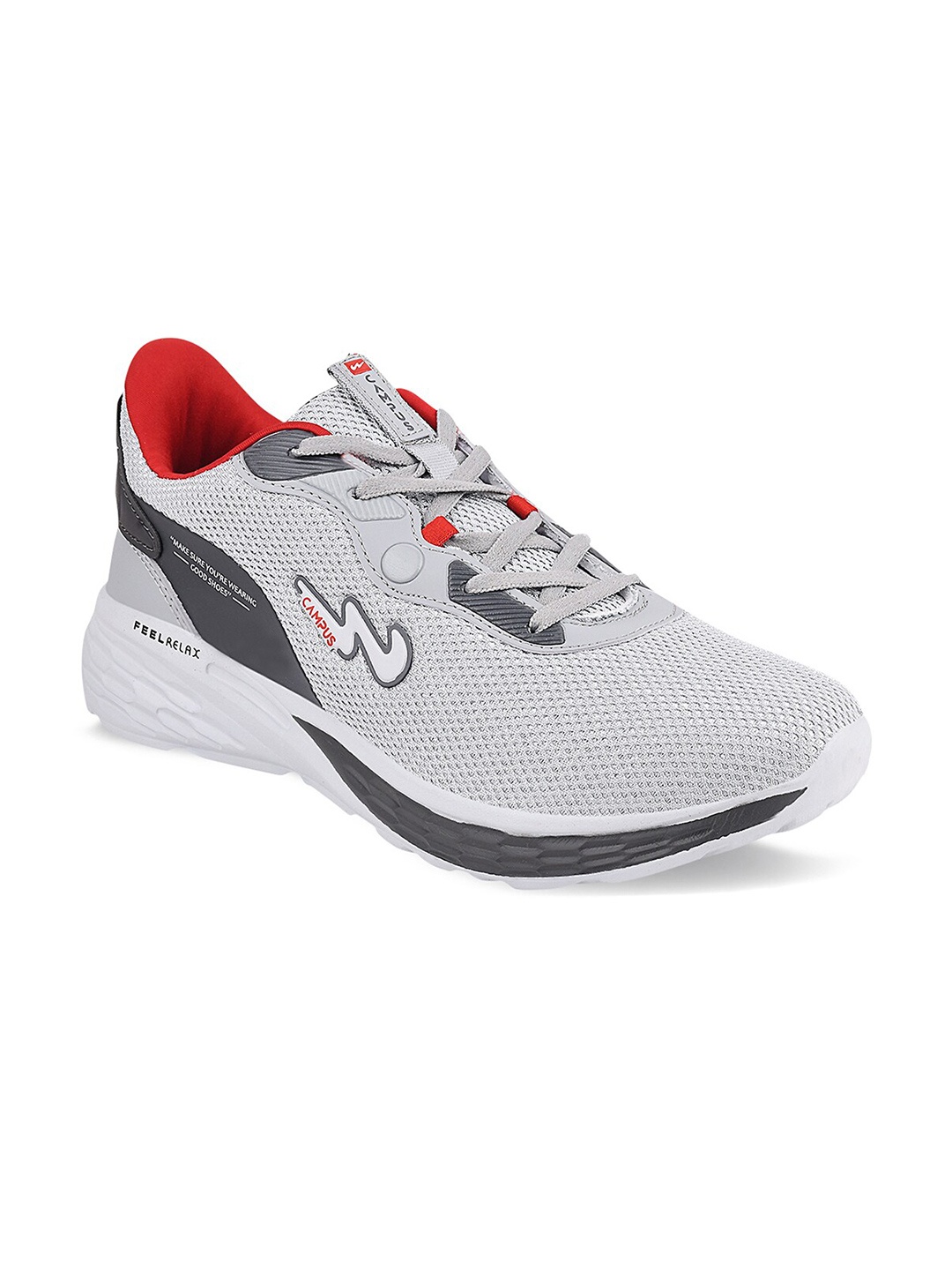 

Campus Men Grey Mesh Running Shoes