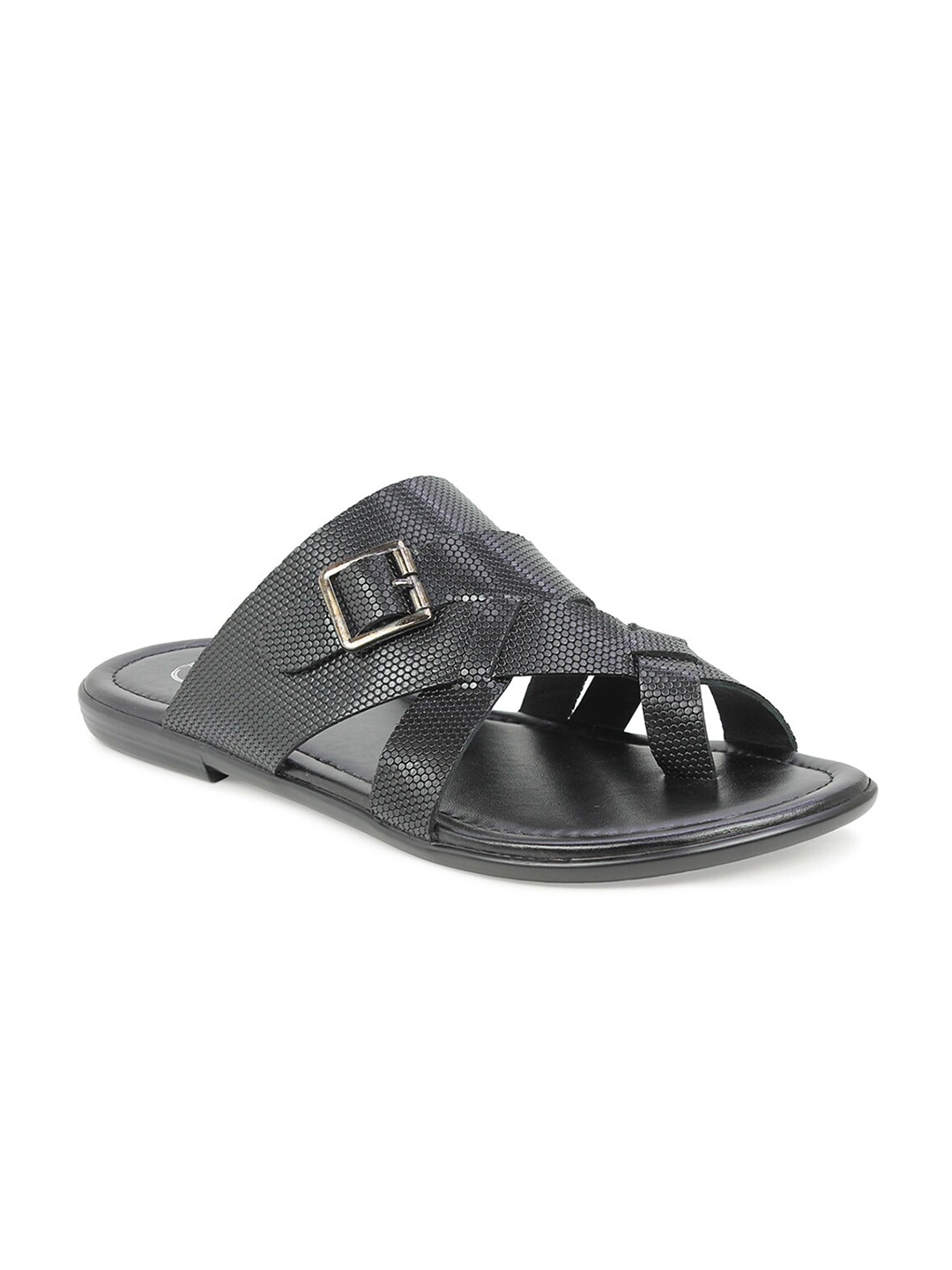 

PRIVO by Inc.5 Men Black Comfort Sandals