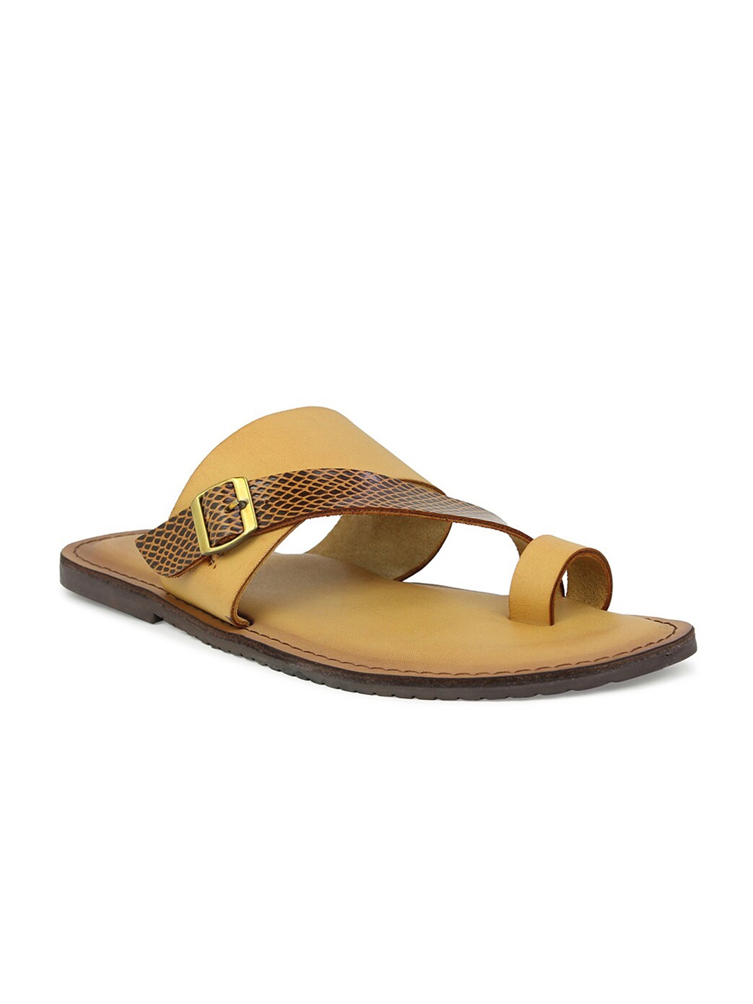 

PRIVO by Inc.5 Men Tan Comfort Sandals