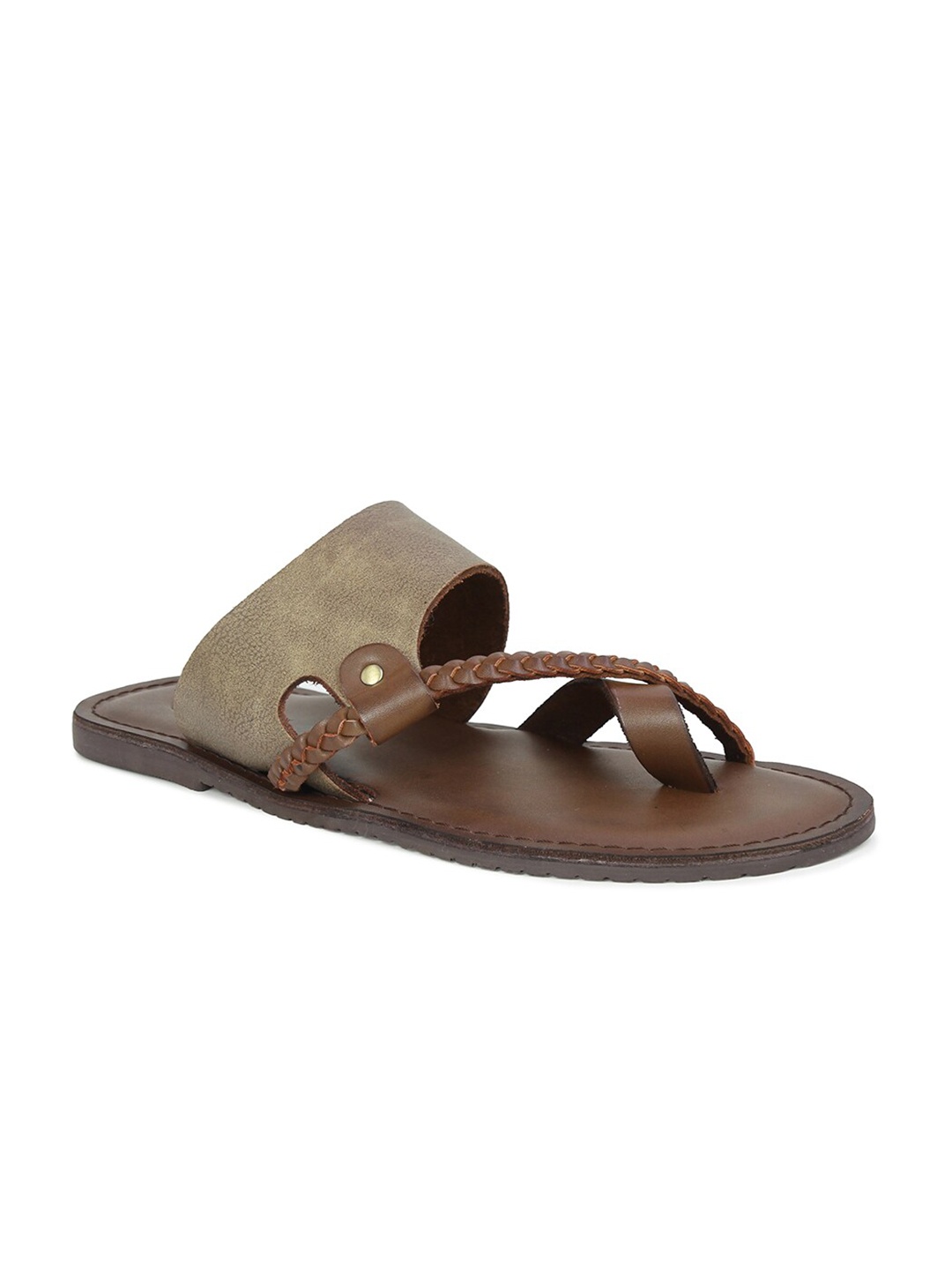 

PRIVO by Inc.5 Men Tan Room Slippers