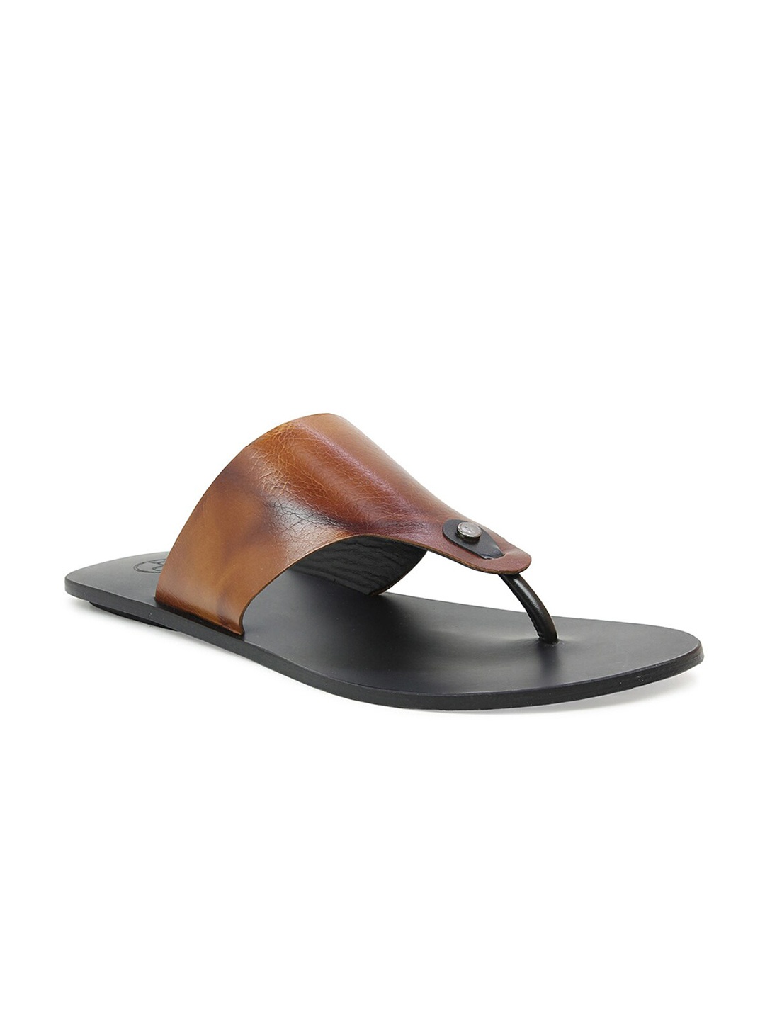 

PRIVO Men Blue & Brown Thong Flip-Flops