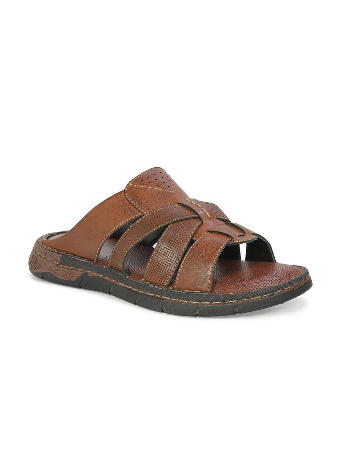 

PRIVO by Inc.5 Men Tan Room Slippers