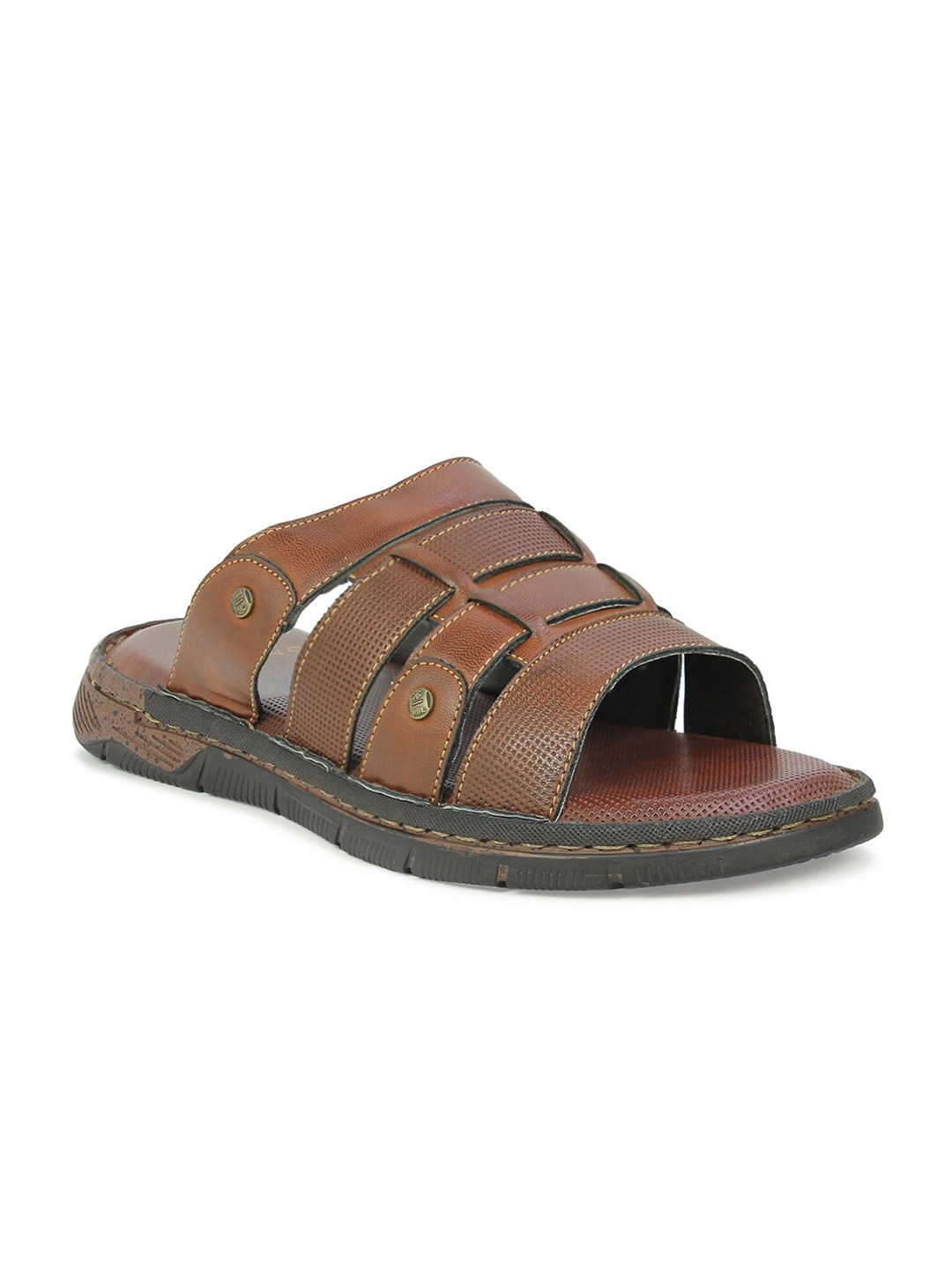 

PRIVO by Inc.5 Men Tan Room Slippers
