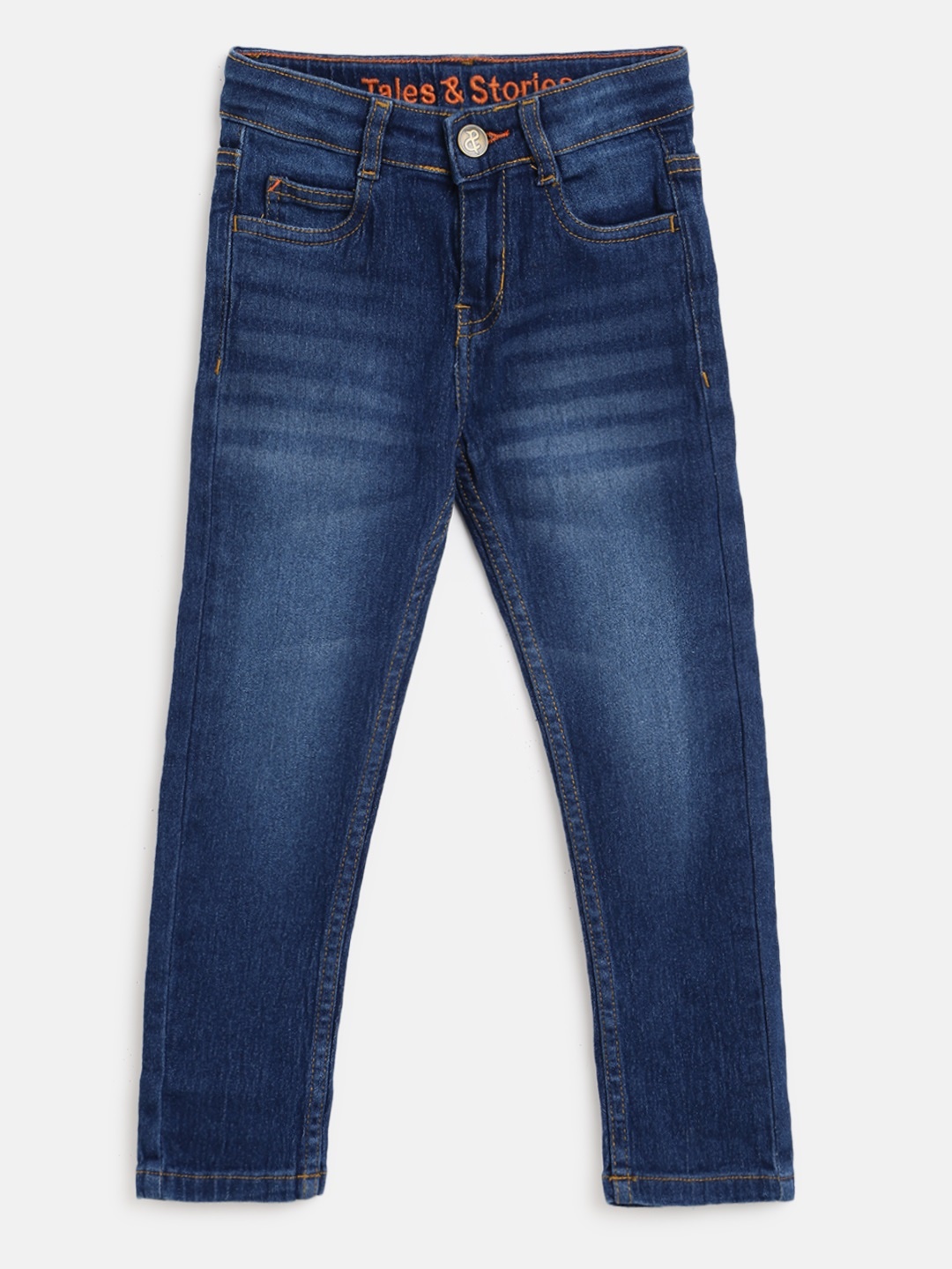 

TALES & STORIES Boys Blue Slim Fit Light Fade Jeans