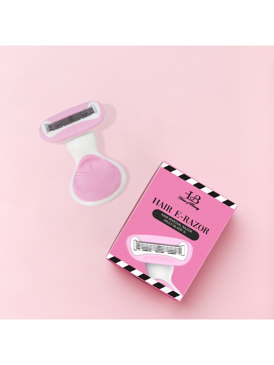 

House of Beauty Hair E Razor - Pink & White