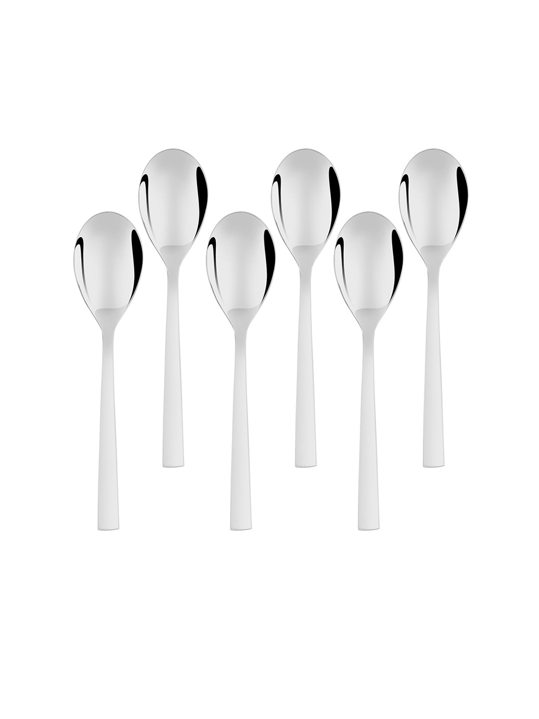 

FNS Slimline 6 Pcs Stainless Steel Dinner Spoon, Silver