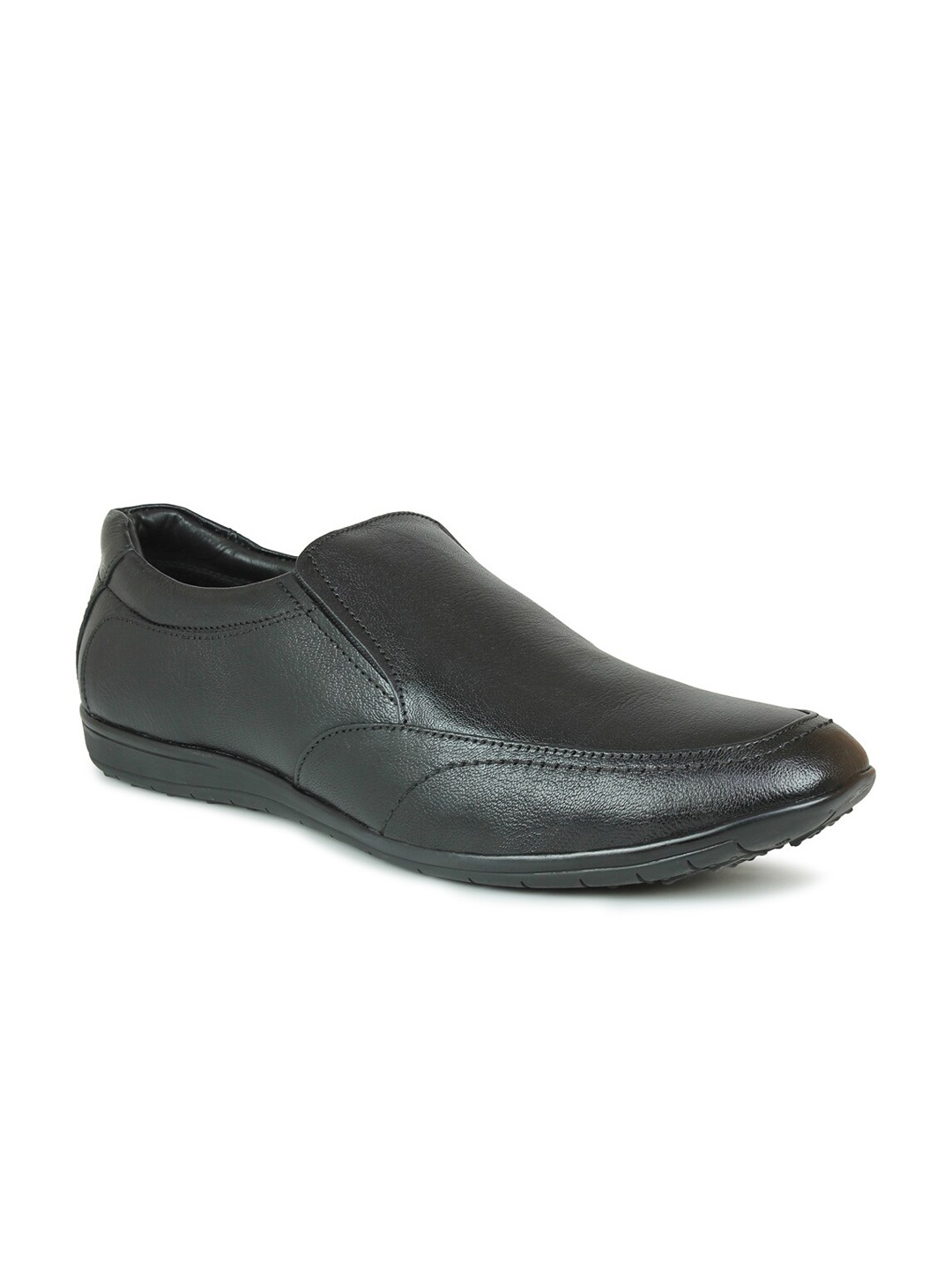 

PRIVO Men Black Solid Formal Slip-Ons Shoes