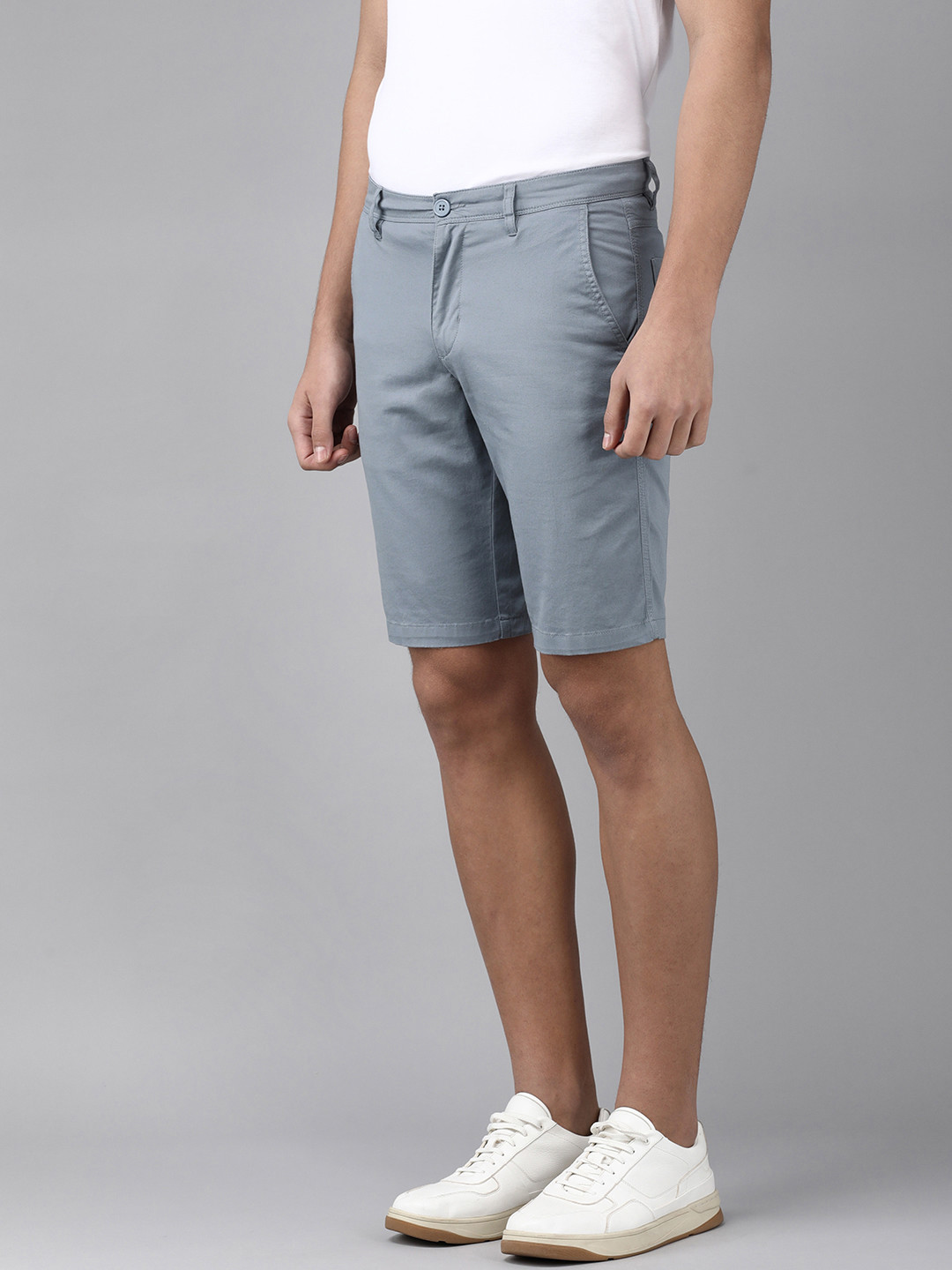

Van Heusen ACADEMY Men Blue Chino Shorts
