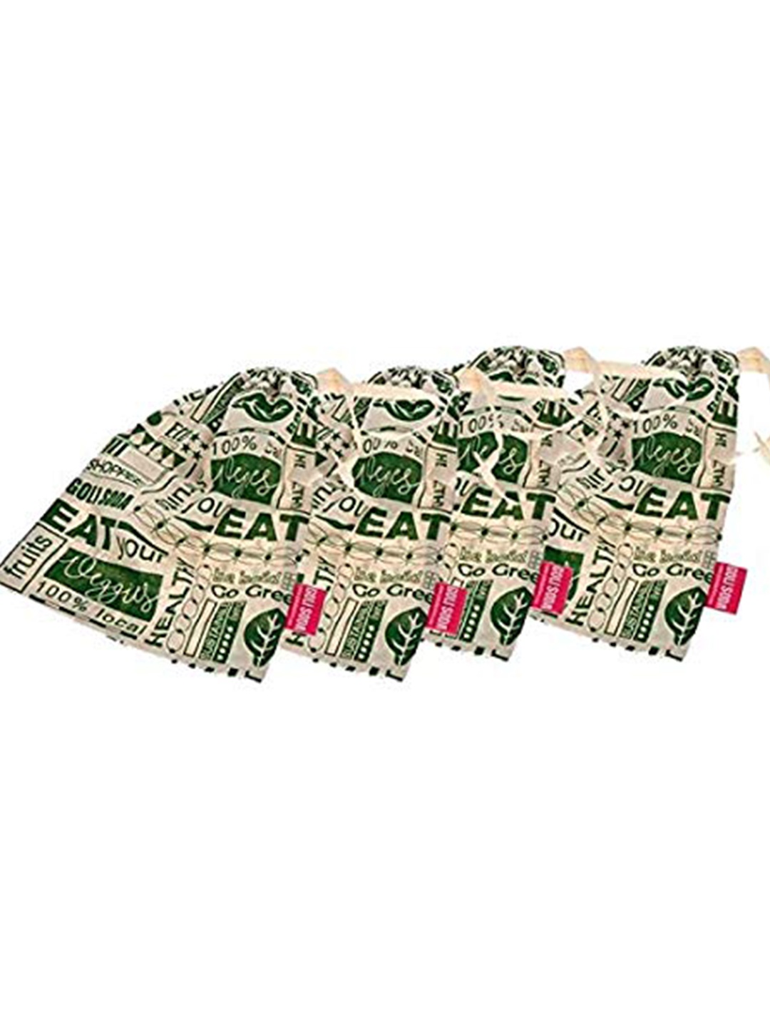 

GOLI SODA White Printed Reusable Cotton Produce Bag