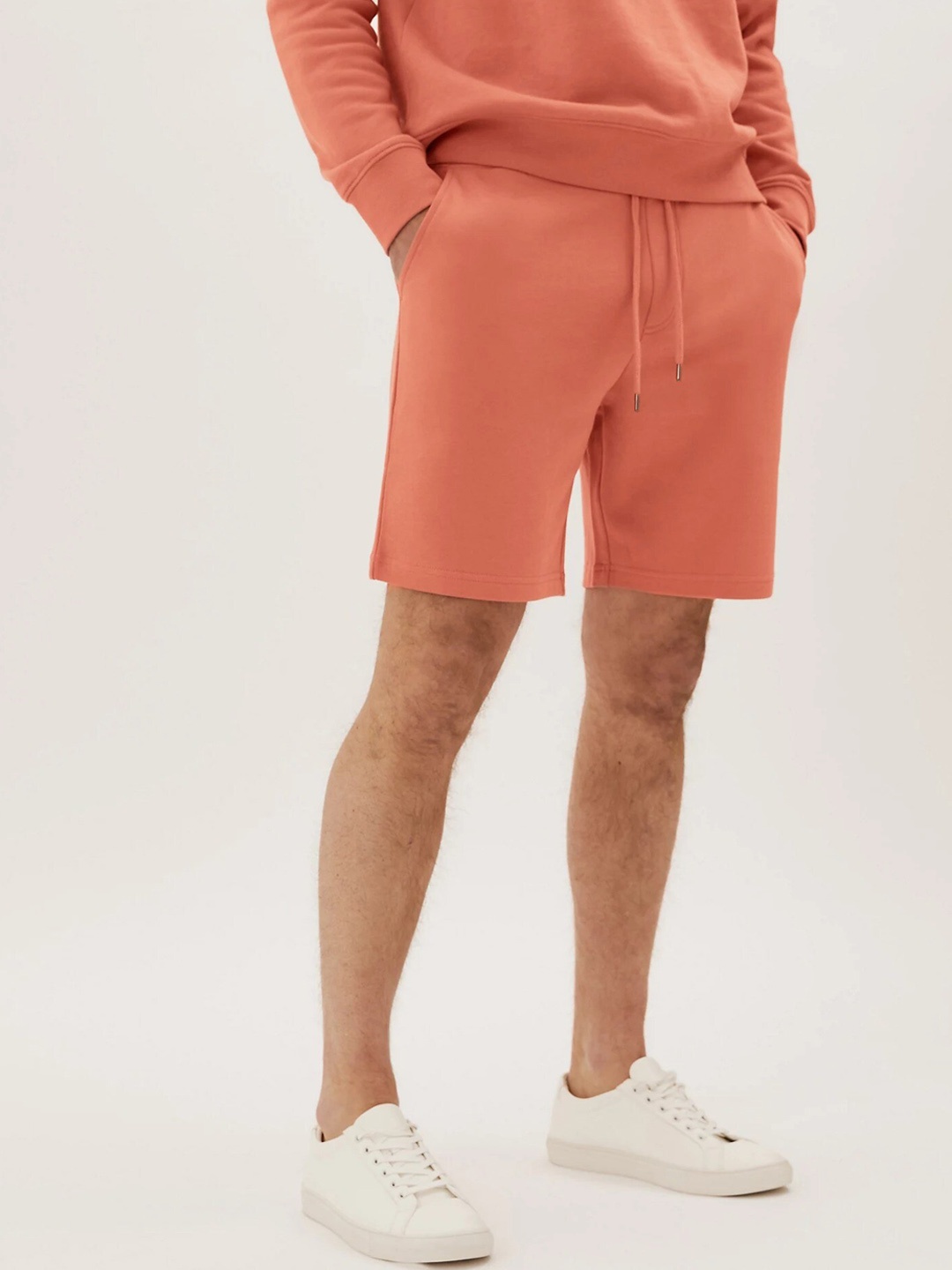

Marks & Spencer Men Orange Low-Rise Shorts