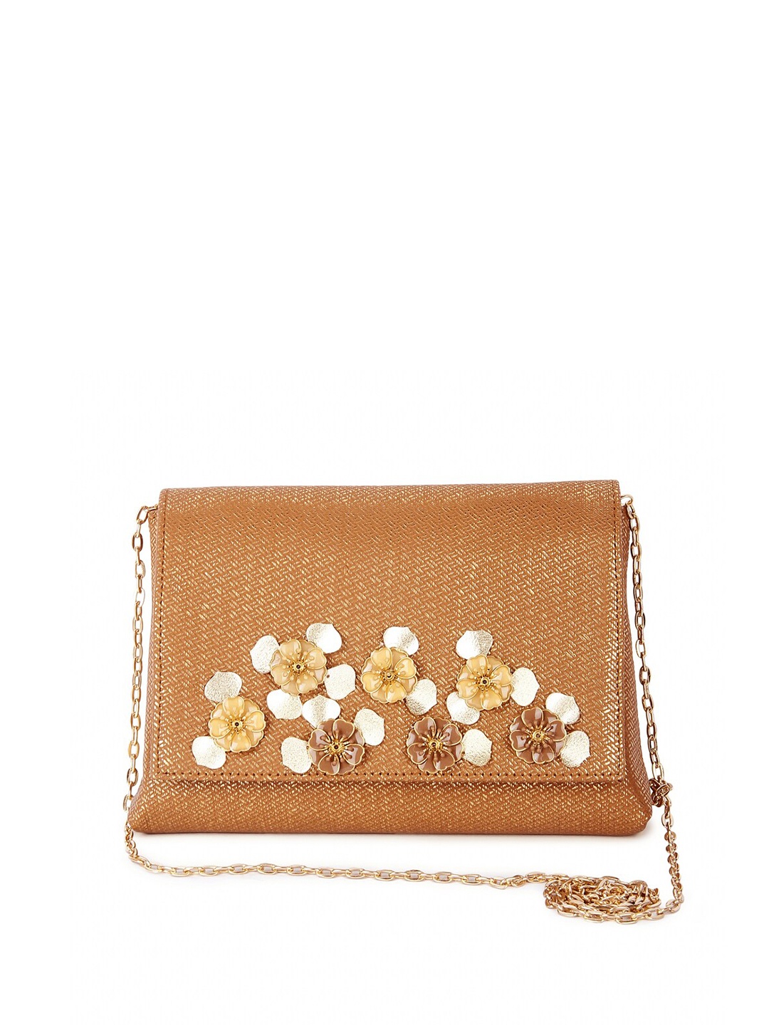 

The Purple Sack Gold Embroidered Purse Clutch