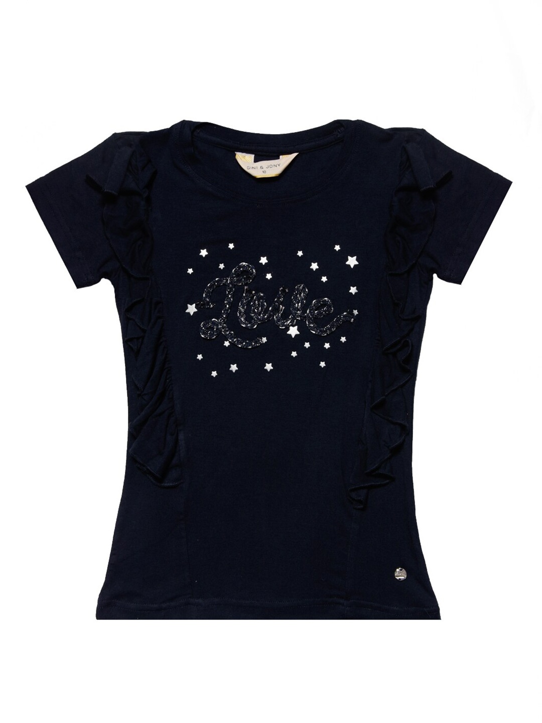 

Gini and Jony Blue & White Print Cotton Top