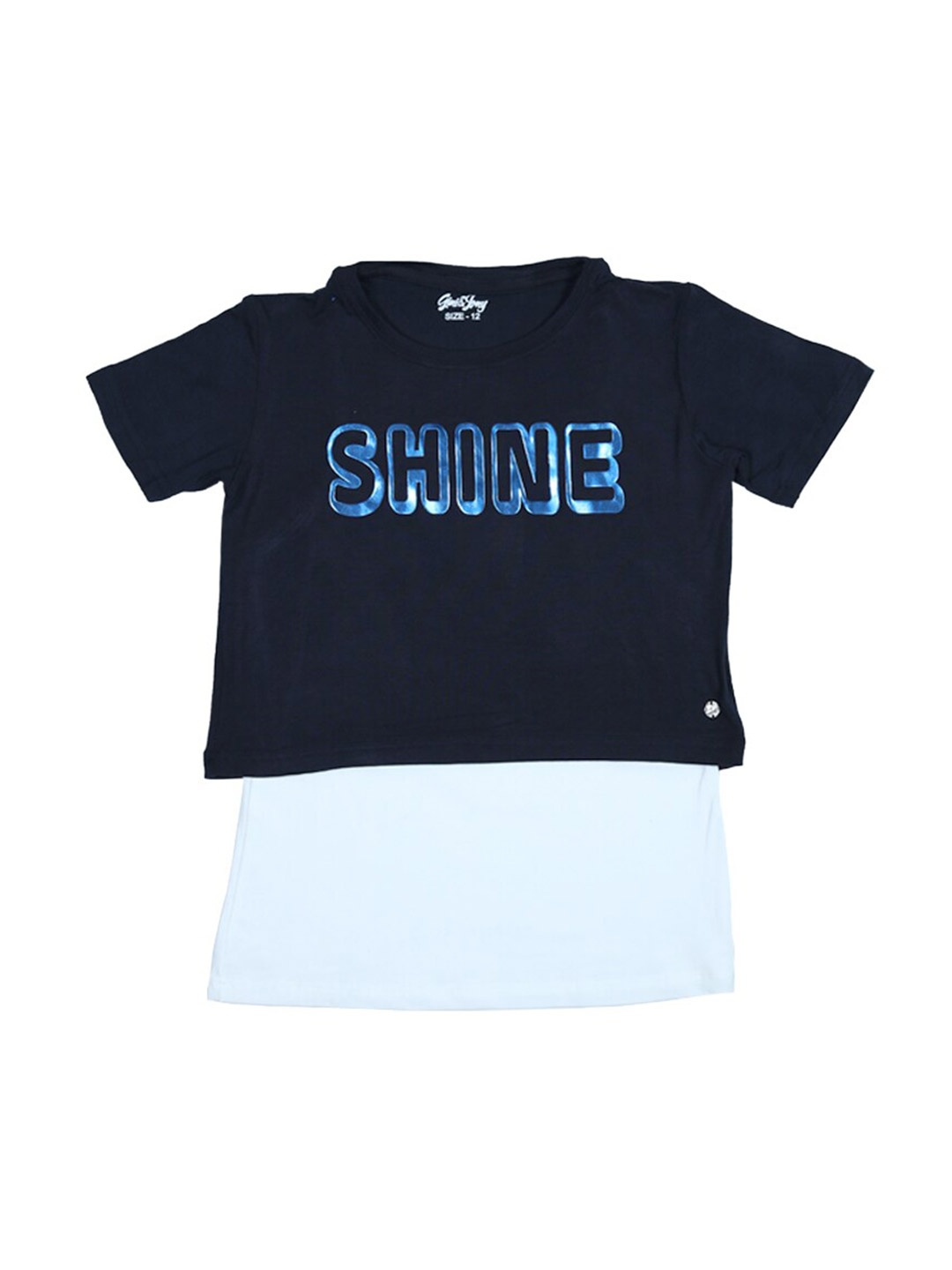 

Gini and Jony Girls Blue Print Top