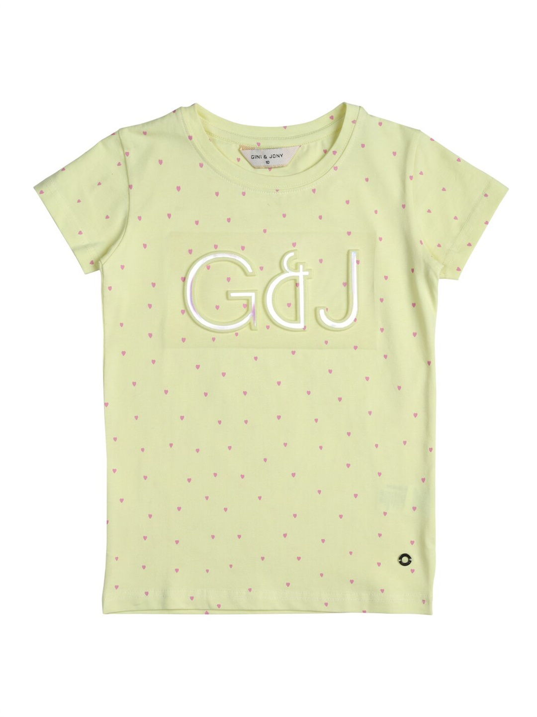 

Gini and Jony Girls Yellow Print Top
