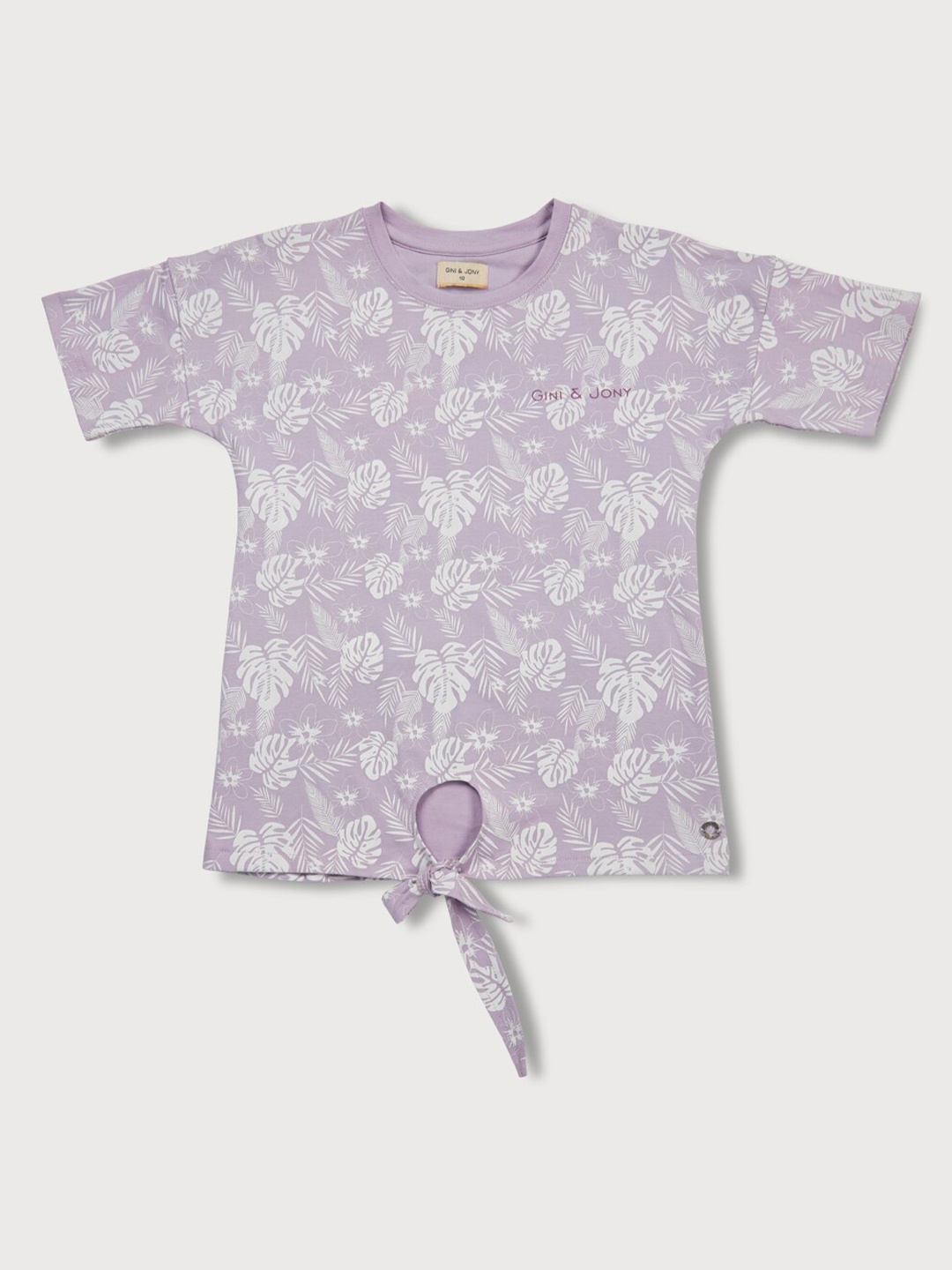 

Gini and Jony Girls Pink Floral Print Top
