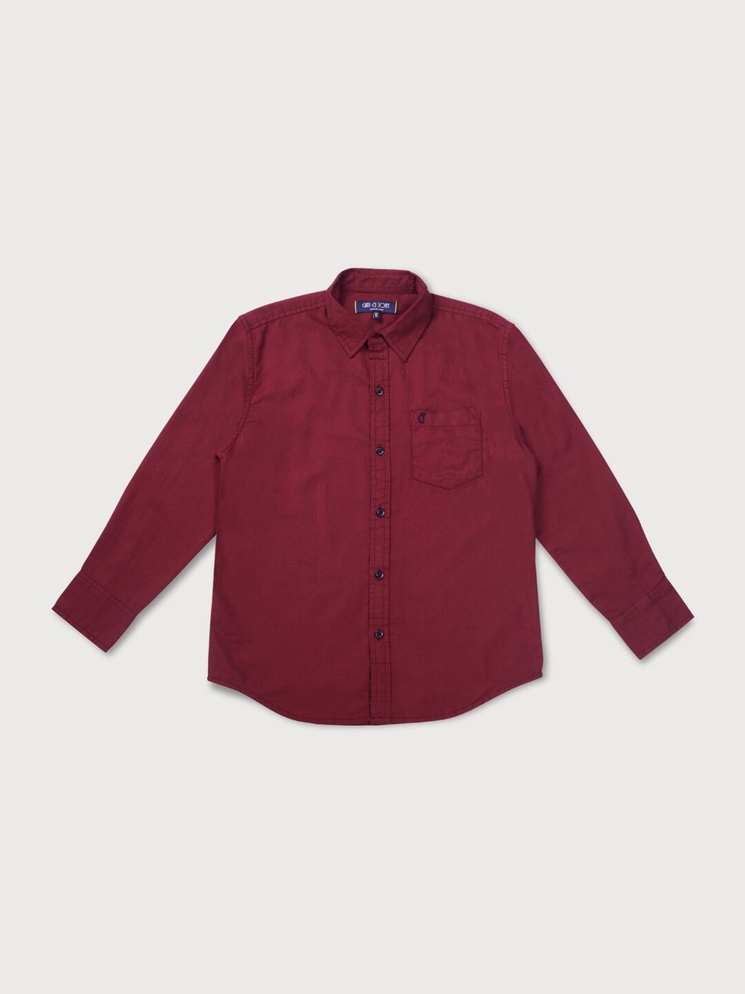 

Gini and Jony Boys Maroon Classic Casual Shirt