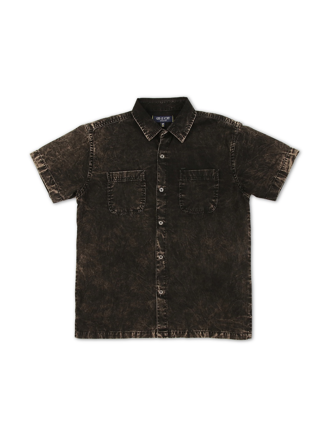 

Gini and Jony Boys Blue Classic Faded Casual Shirt