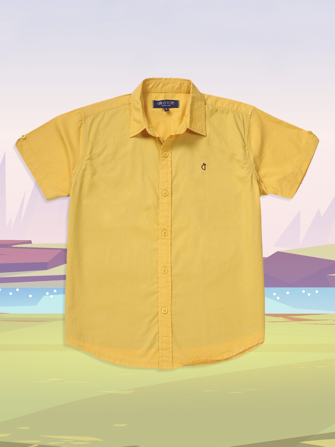 

Gini and Jony Boys Yellow Classic Casual Shirt