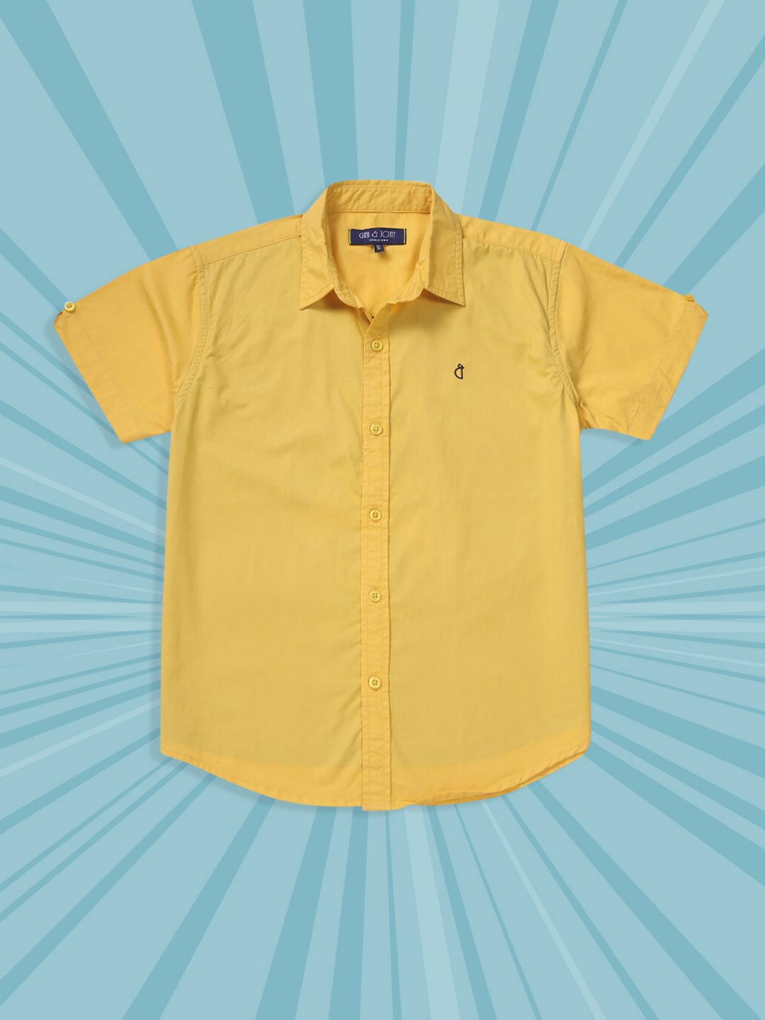 

Gini and Jony Boys Yellow Classic Casual Shirt