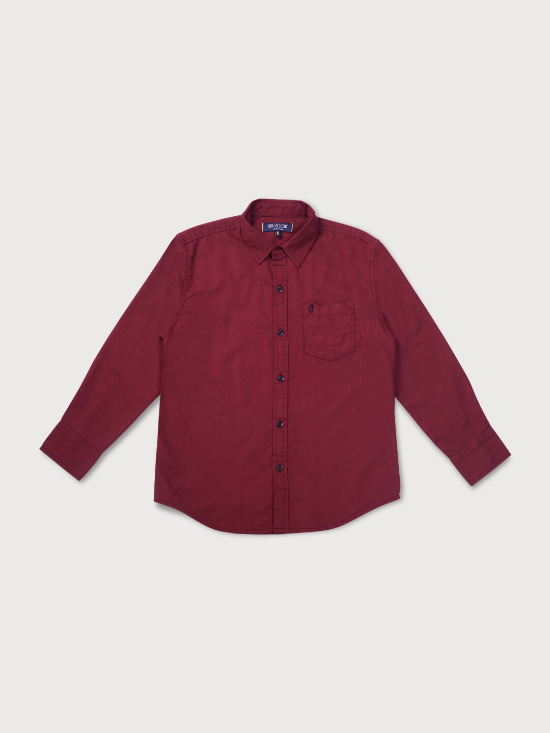 

Gini and Jony Boys Maroon Classic Casual Shirt