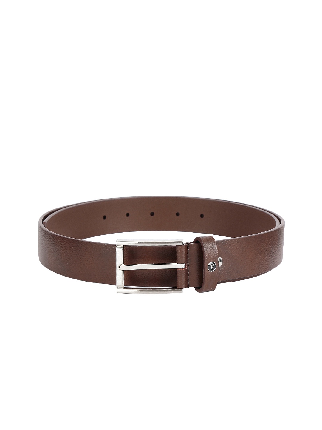 

Van Heusen Men Brown Solid Leather Belt