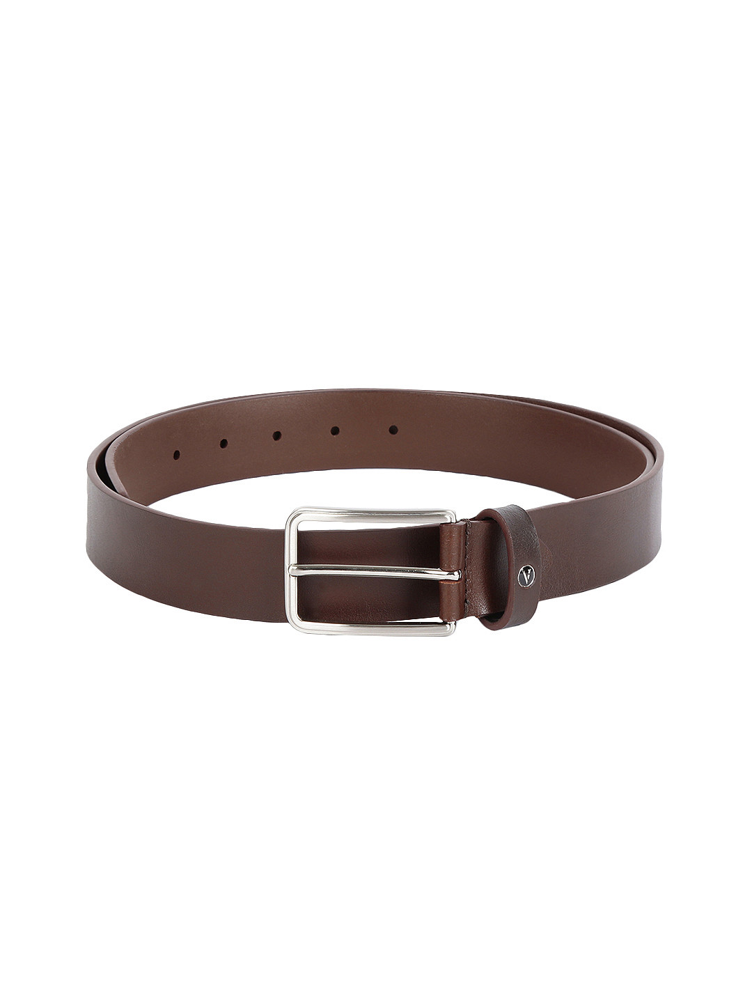 

Van Heusen Men Brown Solid Leather Belt