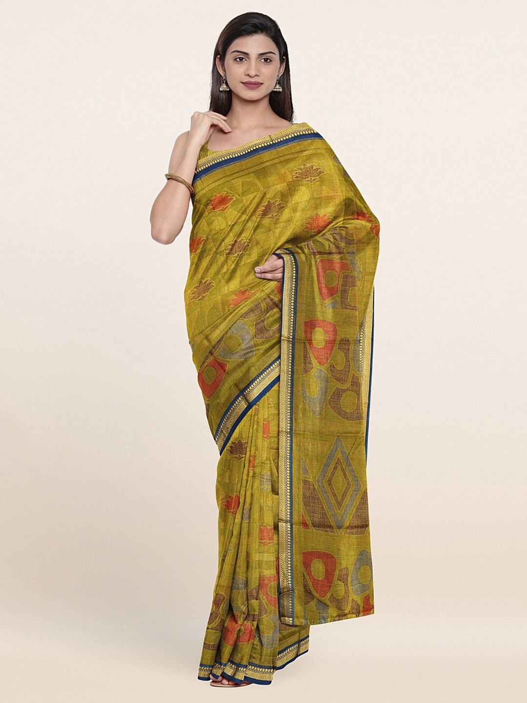 

Pothys Green & Red Saree