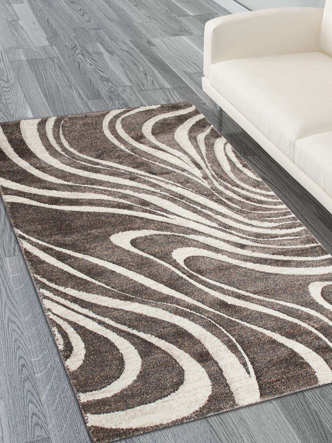 

Home Centre Grey Textured Woven Carpet