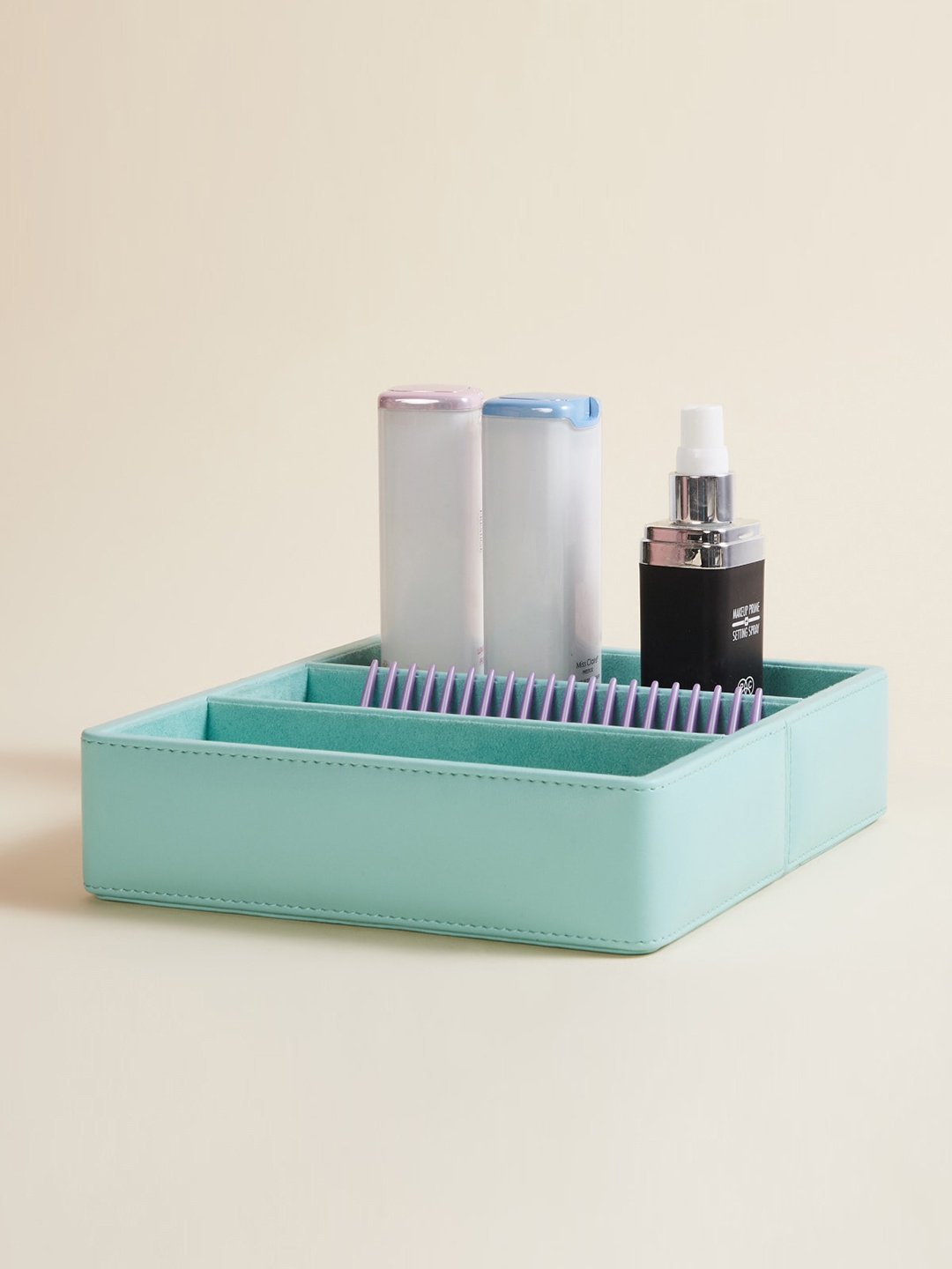 

Home Centre Teal Solid Bathroom Storage Basket