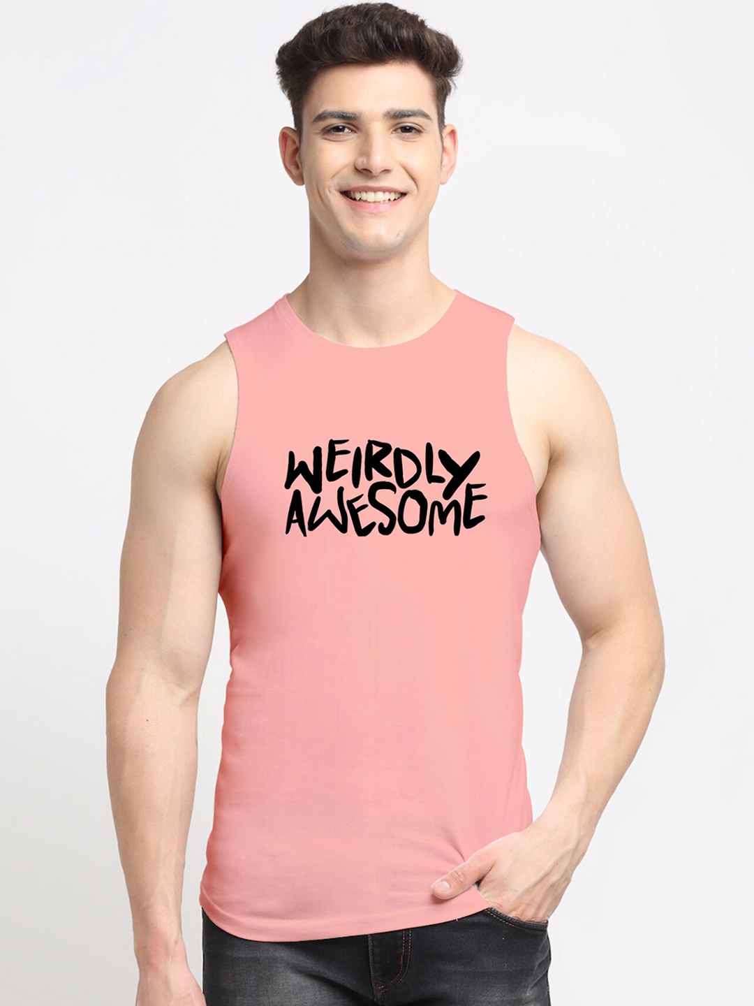 

Friskers Men Coral Printed Cotton Innerwear Vests